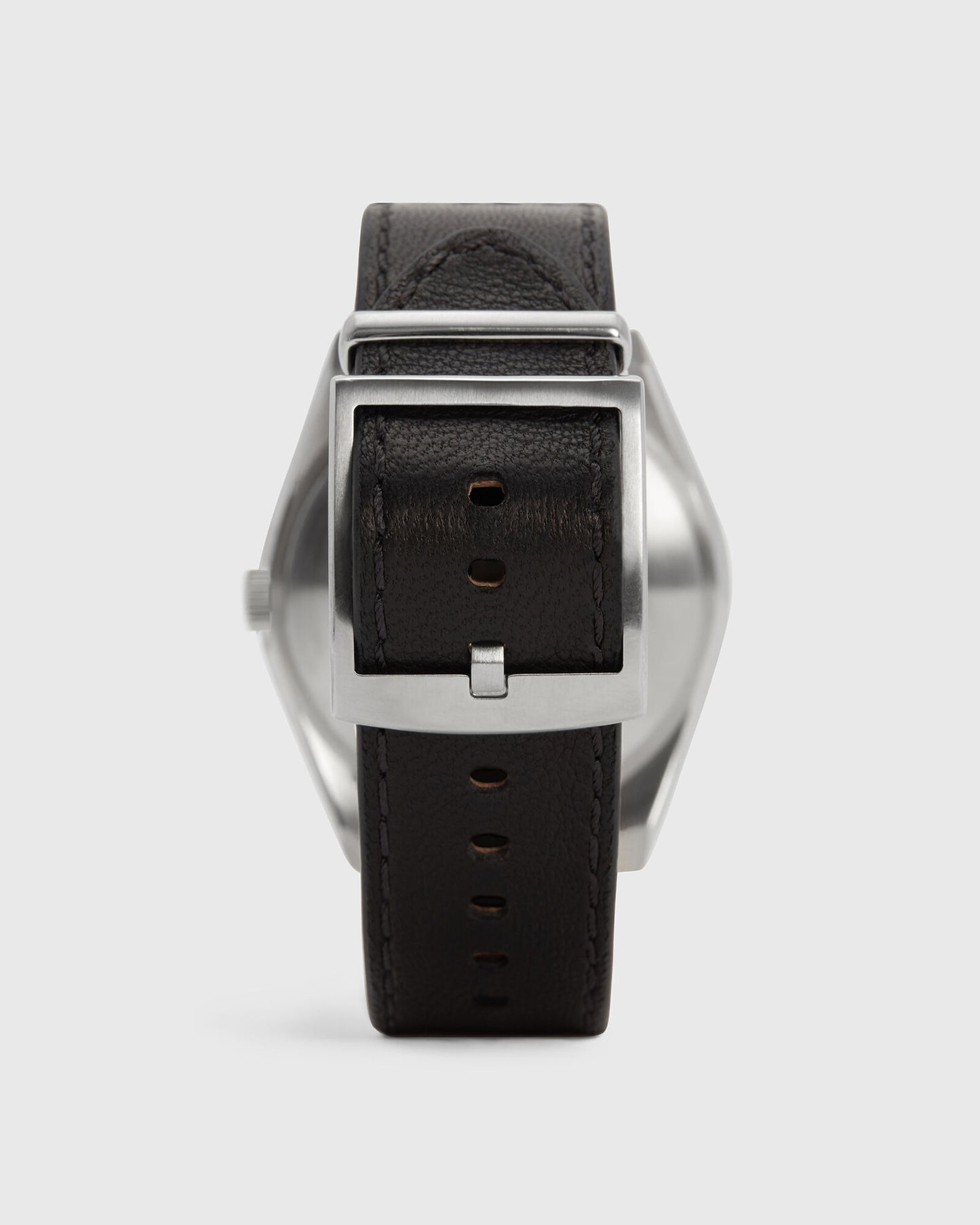 Untitled III Stainless Steel Leather Watch