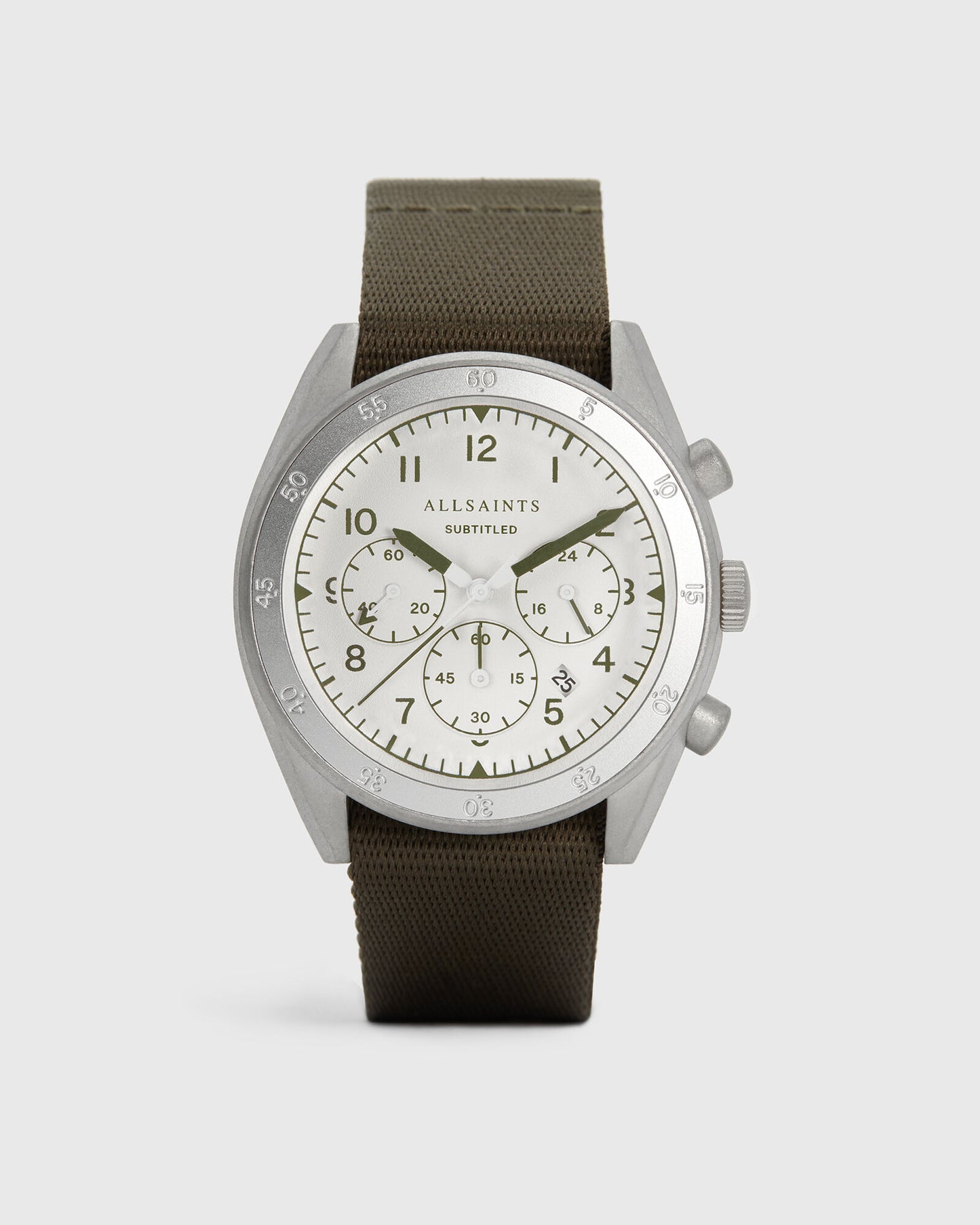 Subtitled III Stainless Steel Nylon Watch
