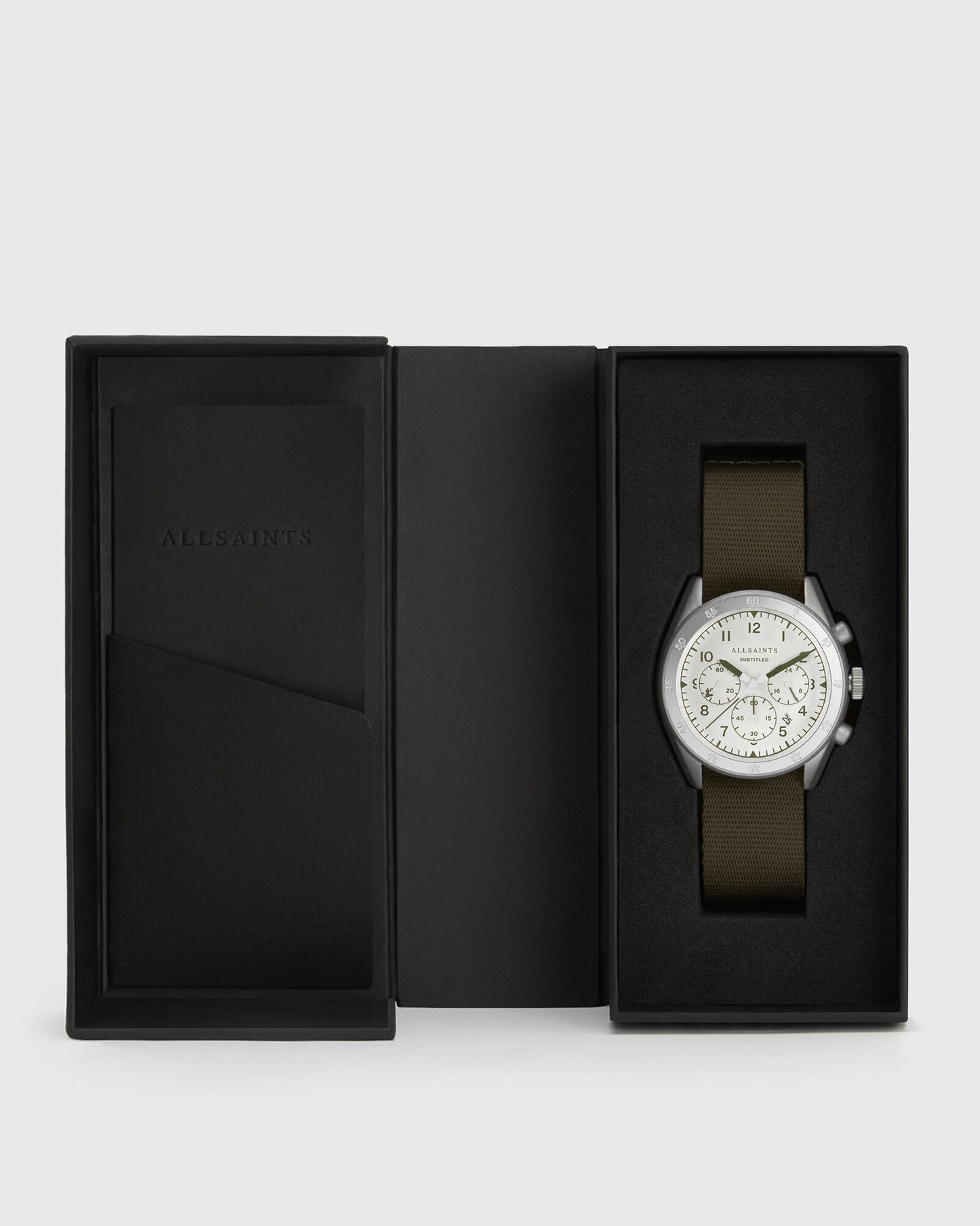 Subtitled III Stainless Steel Nylon Watch