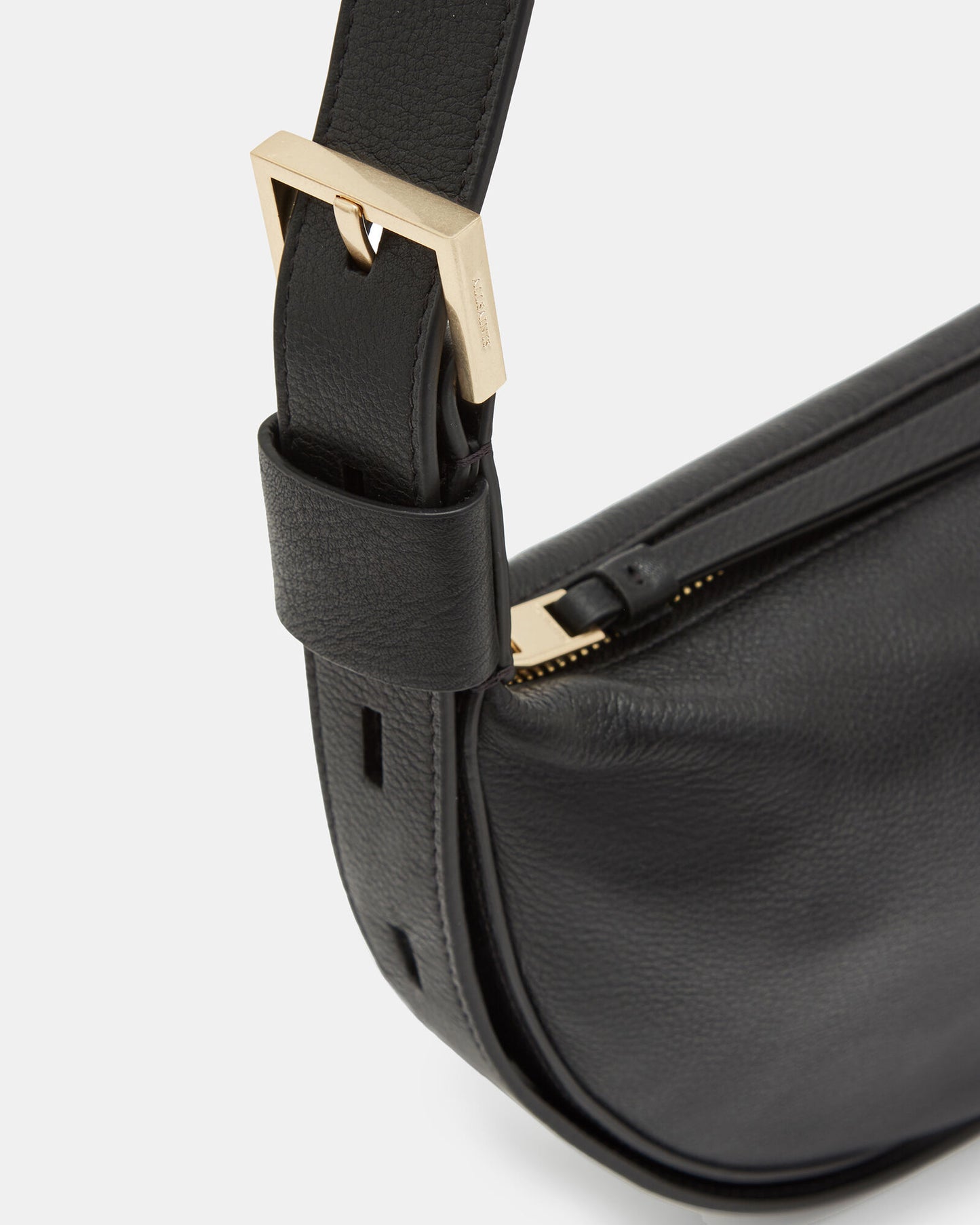 Half Moon Leather Crossbody Bag