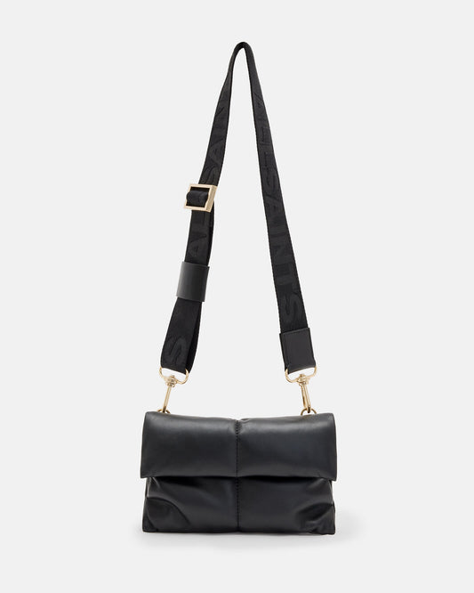 Ezra Leather Quilted Crossbody Bag