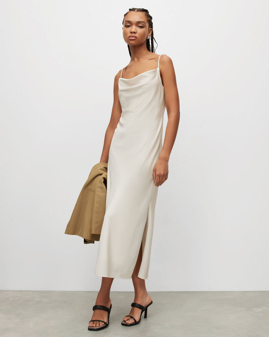 Hadley Cowl Neck Midi Slip Dress