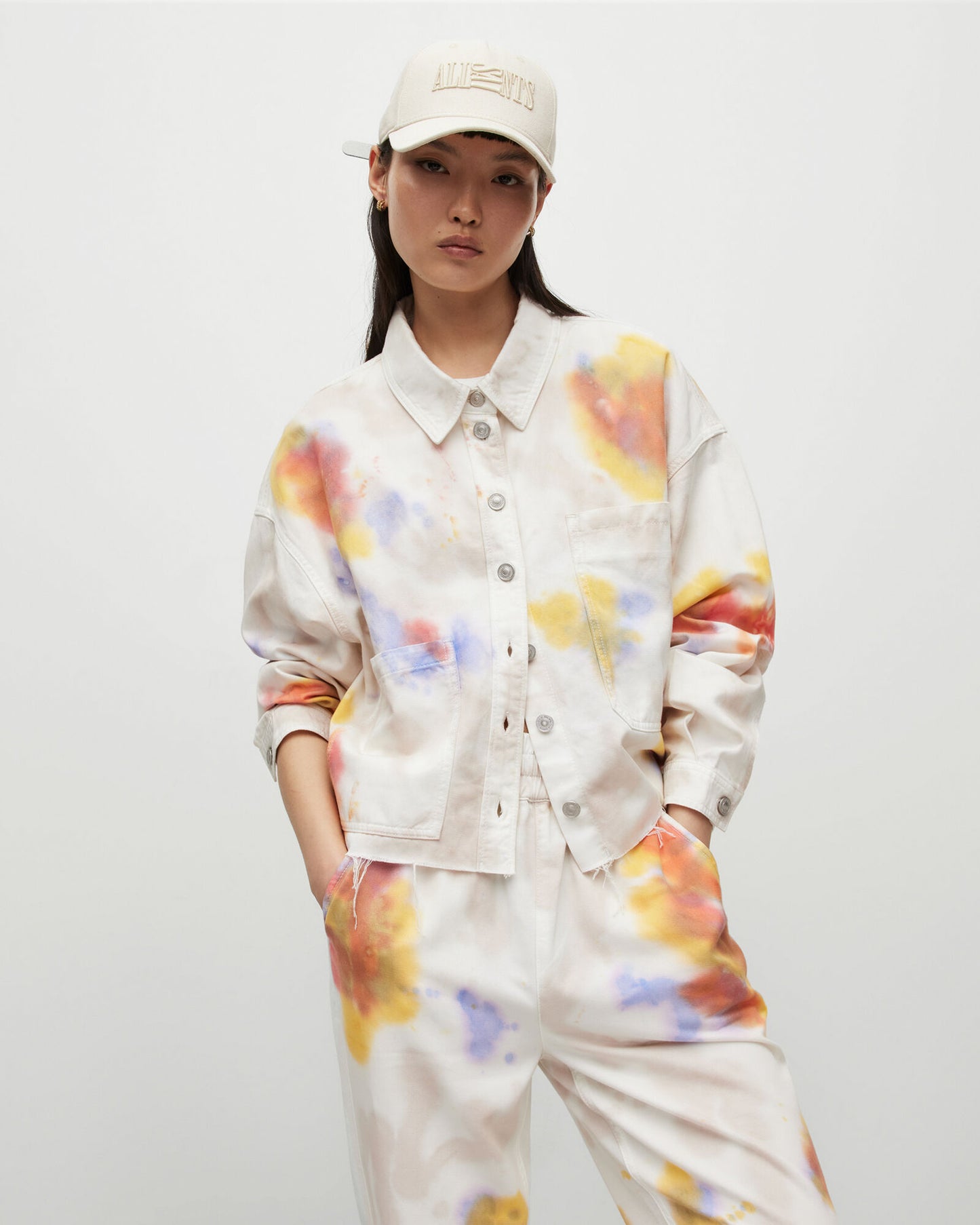 Nicky Tie Dye Denim Shacket