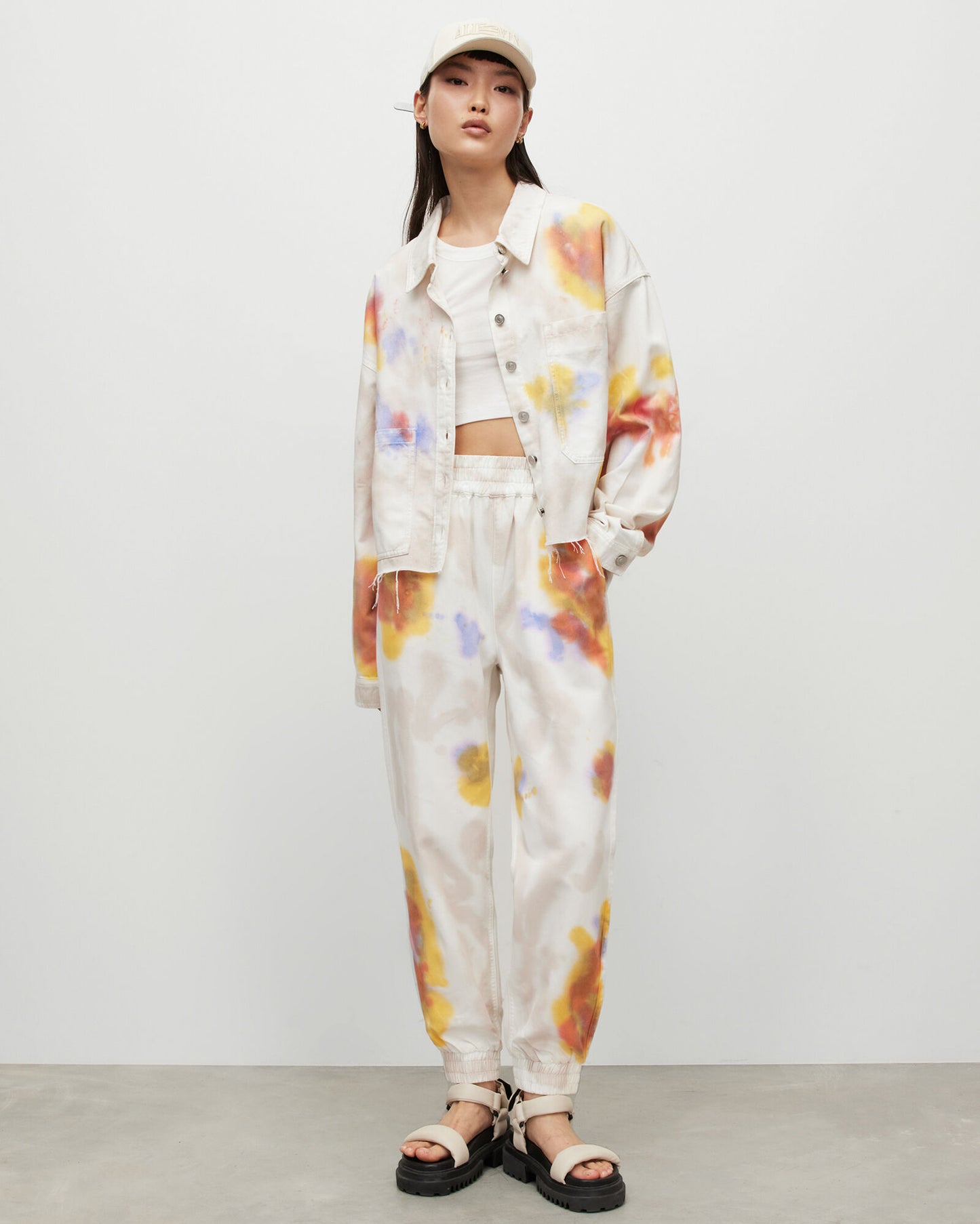 Nicky Tie Dye Denim Shacket