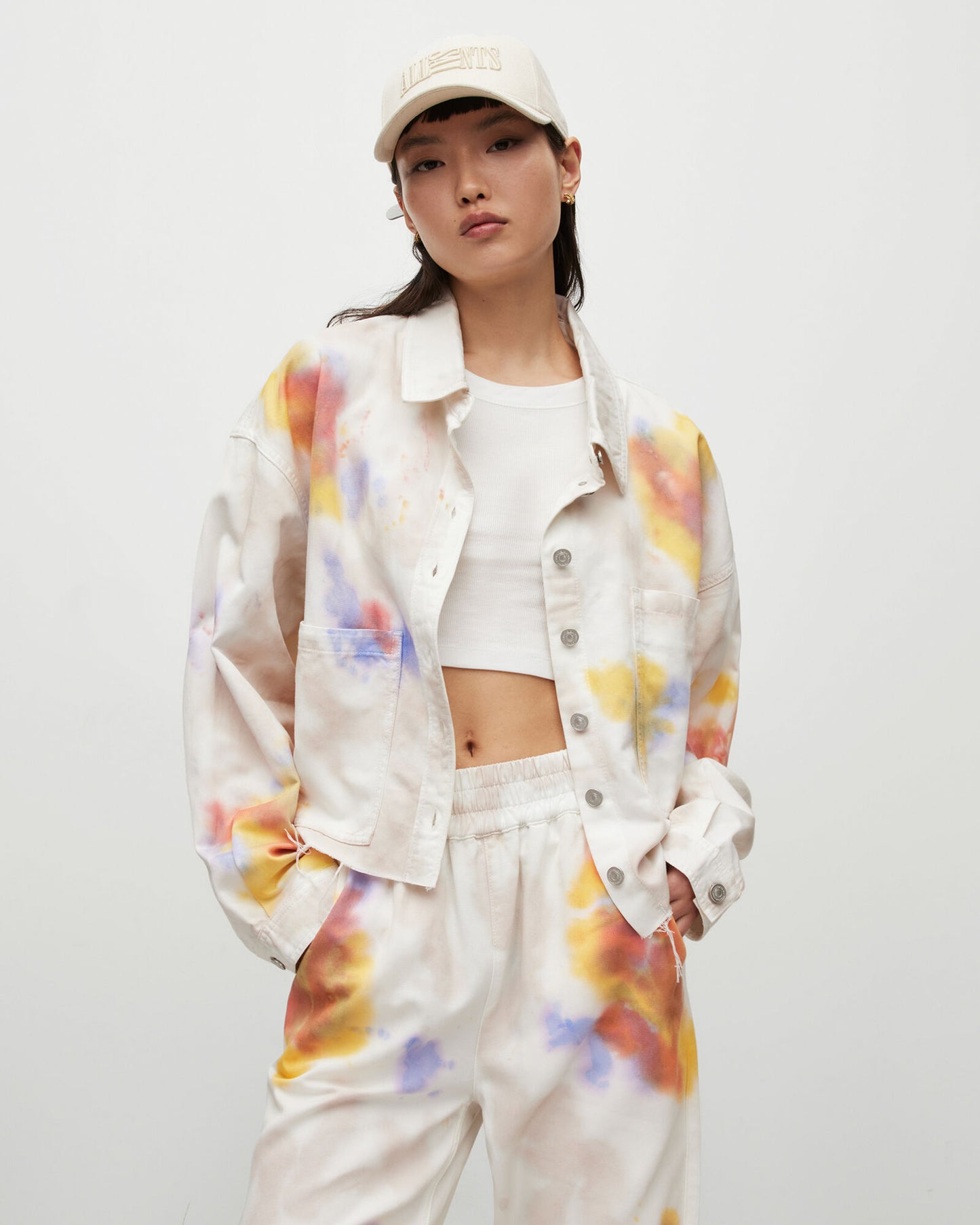 Nicky Tie Dye Denim Shacket