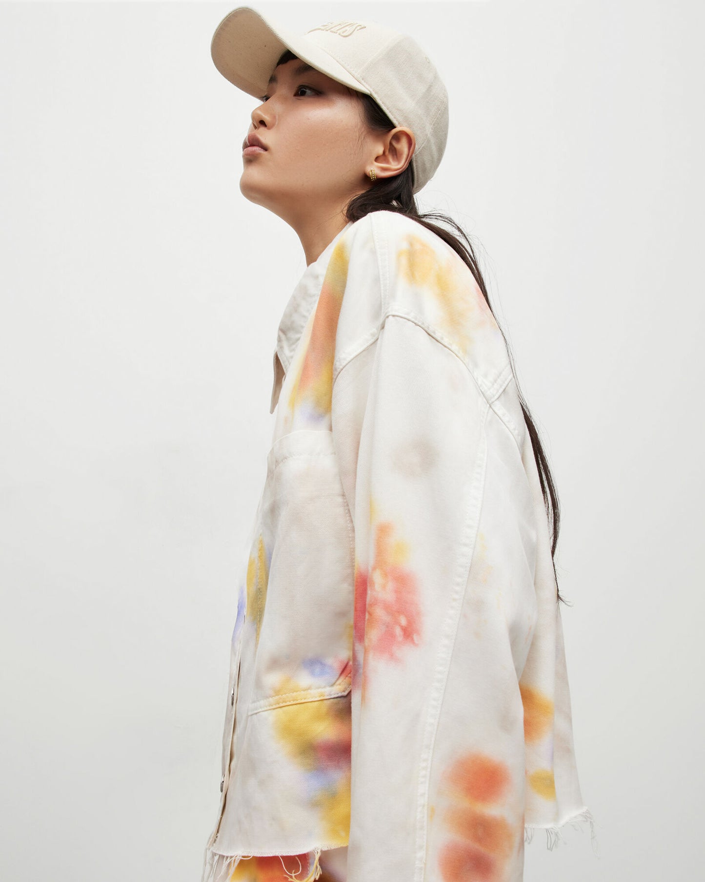 Nicky Tie Dye Denim Shacket