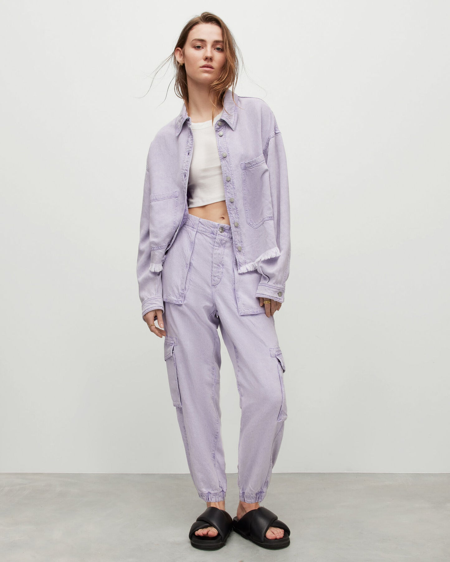 Nicola Linen Blend Denim Shacket