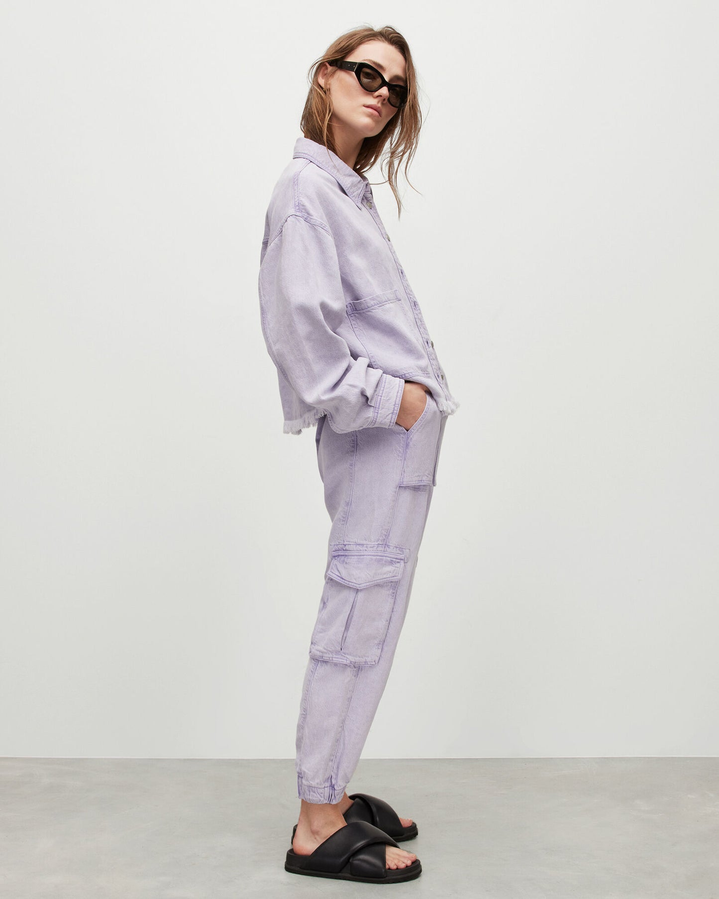 Nicola Linen Blend Denim Shacket