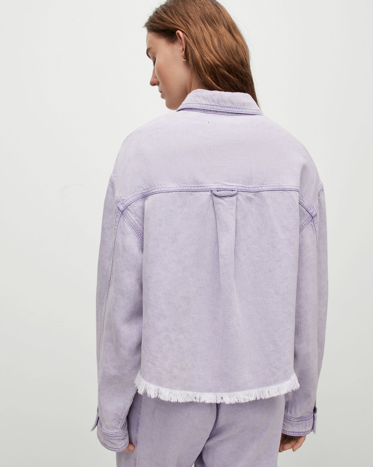 Nicola Linen Blend Denim Shacket