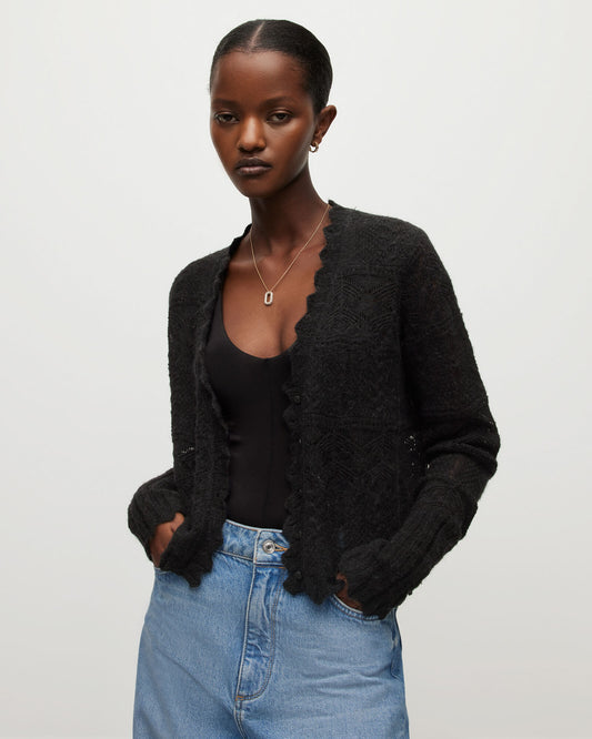 Vanessa Lace Scallop Edge Cardigan