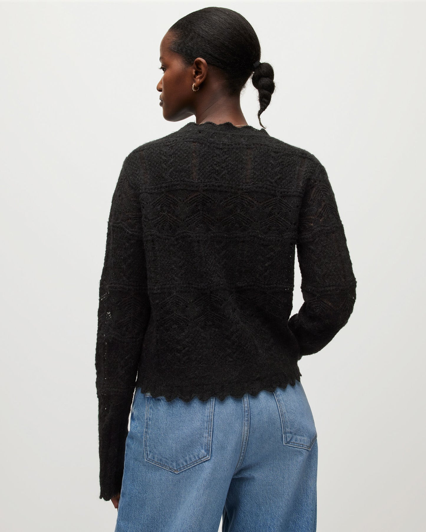 Vanessa Lace Scallop Edge Cardigan