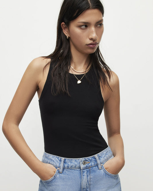 Rina Crew Neck Sleeveless Tank Top