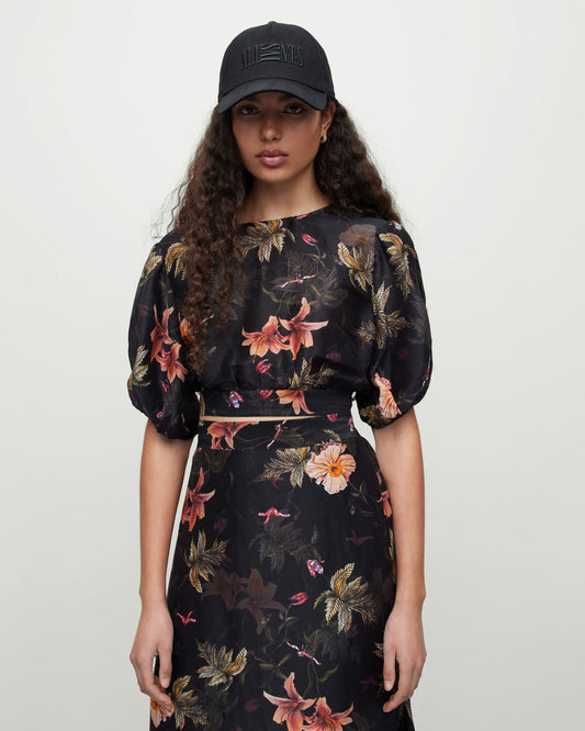 Asta Viviana Silk Linen Blend Top