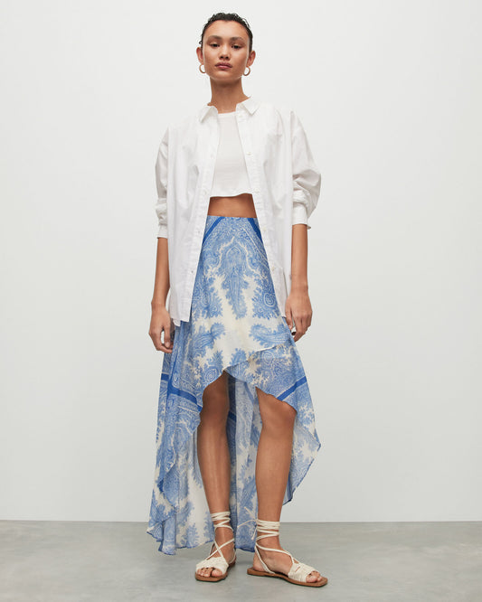 Slvina Rafaela Asymmetric Midi Skirt