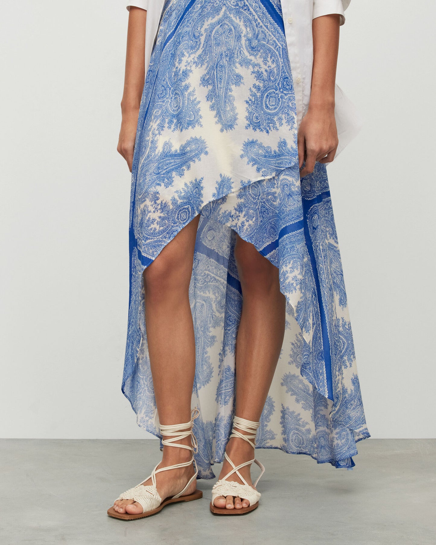 Slvina Rafaela Asymmetric Midi Skirt