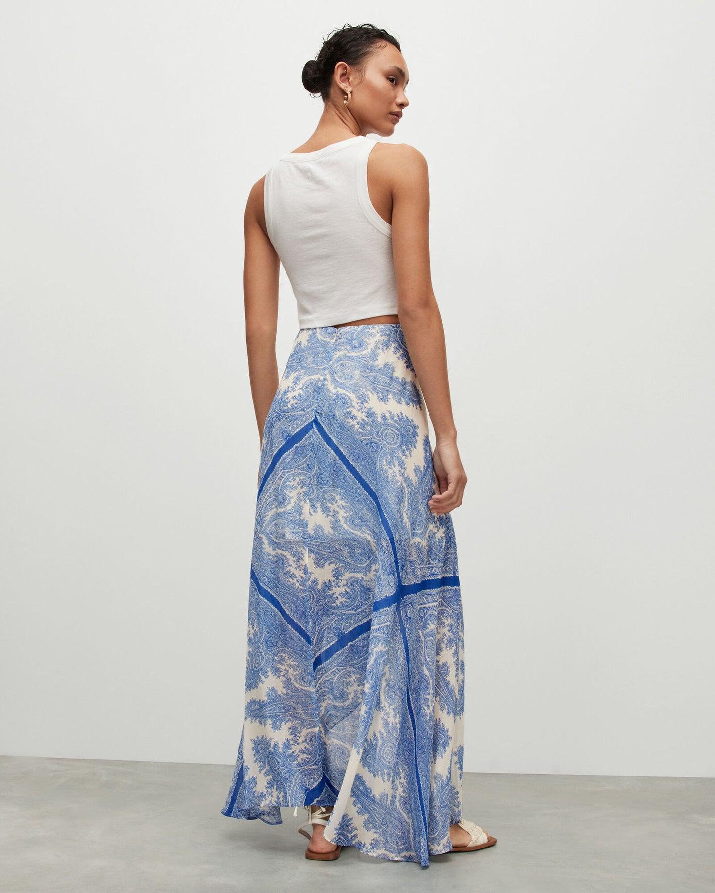 Slvina Rafaela Asymmetric Midi Skirt