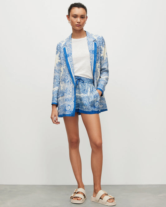 Aleida Rafaela Paisley Print Blazer