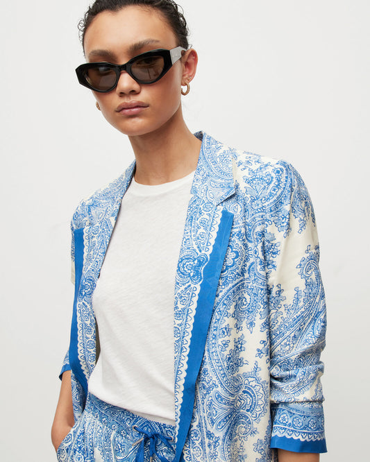 Aleida Rafaela Paisley Print Blazer