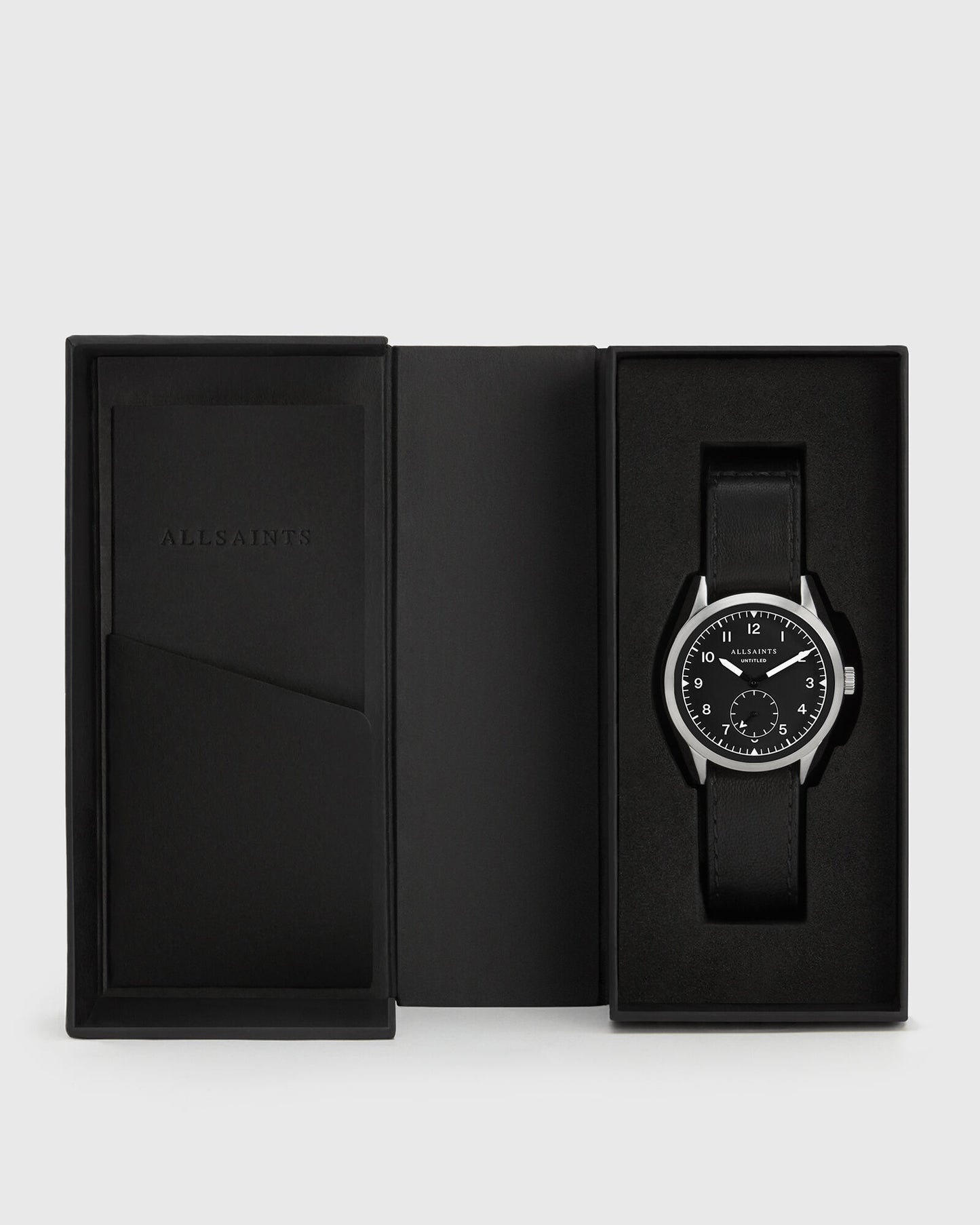 Untitled III Stainless Steel Leather Watch