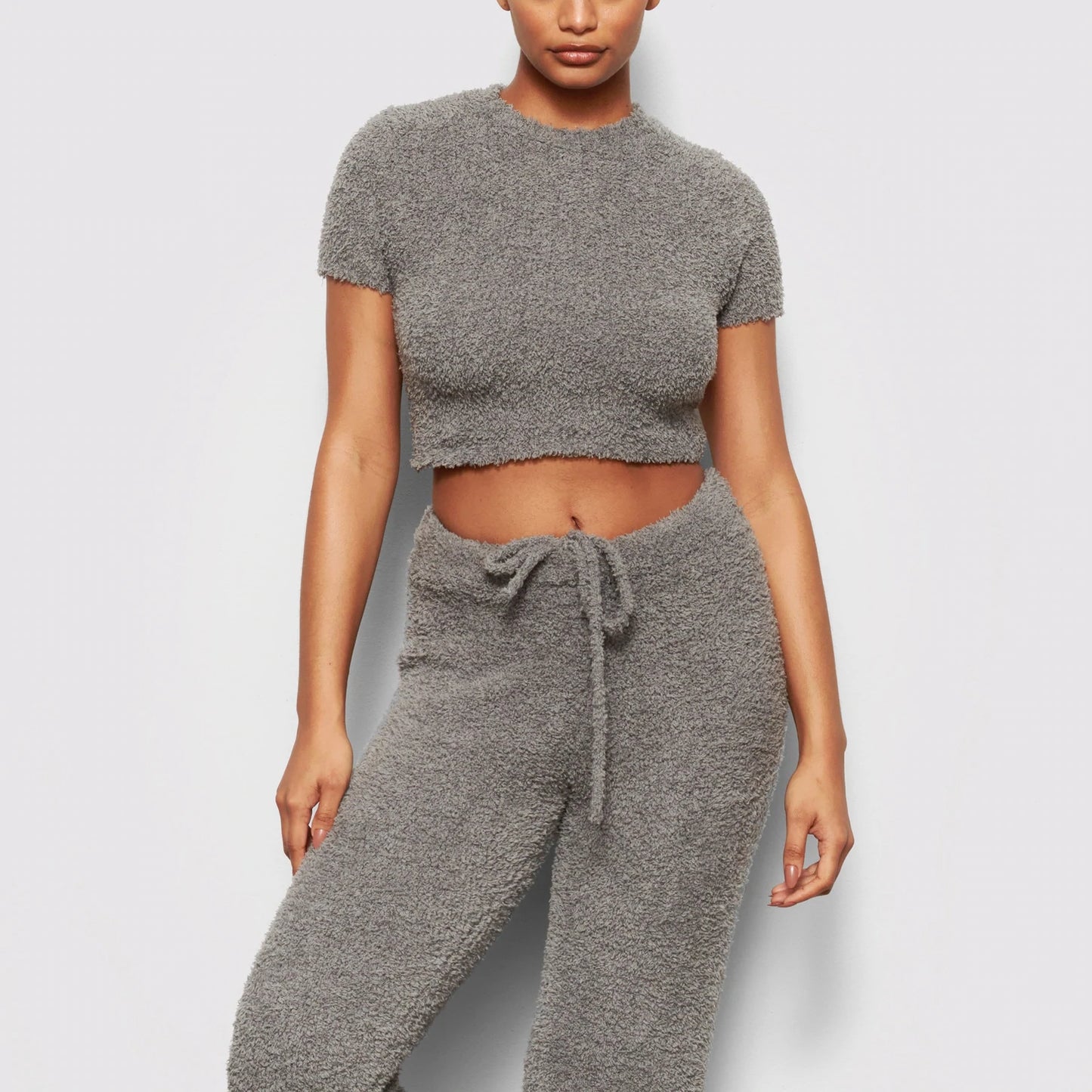 Cozy Knit Cropped T-shirt