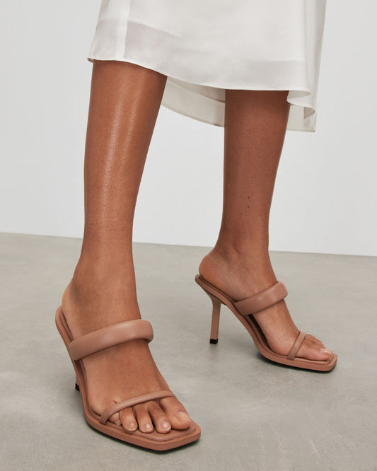 Ava Leather Heeled Sandals