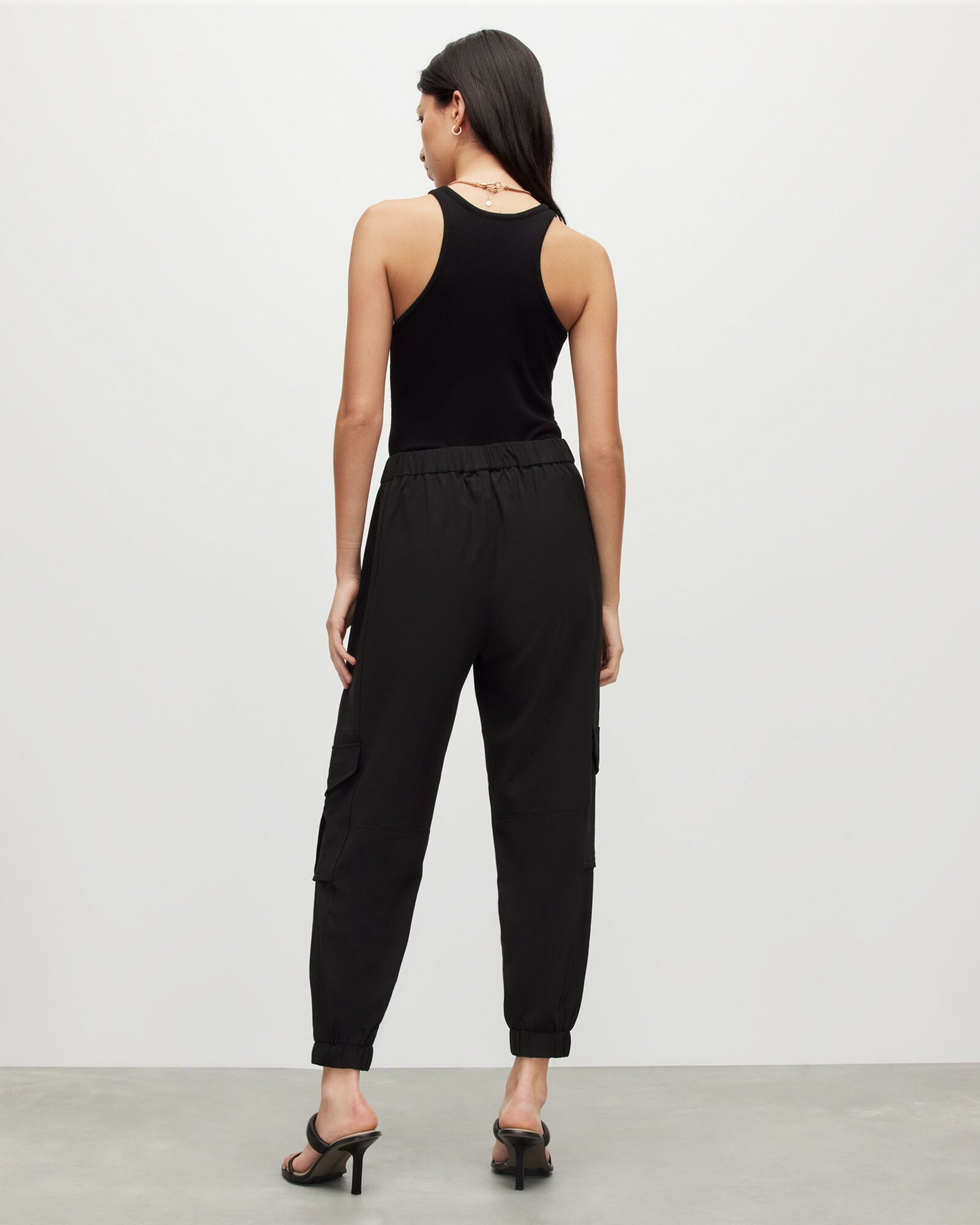 Frieda High-Rise Jersey Cargo Trousers