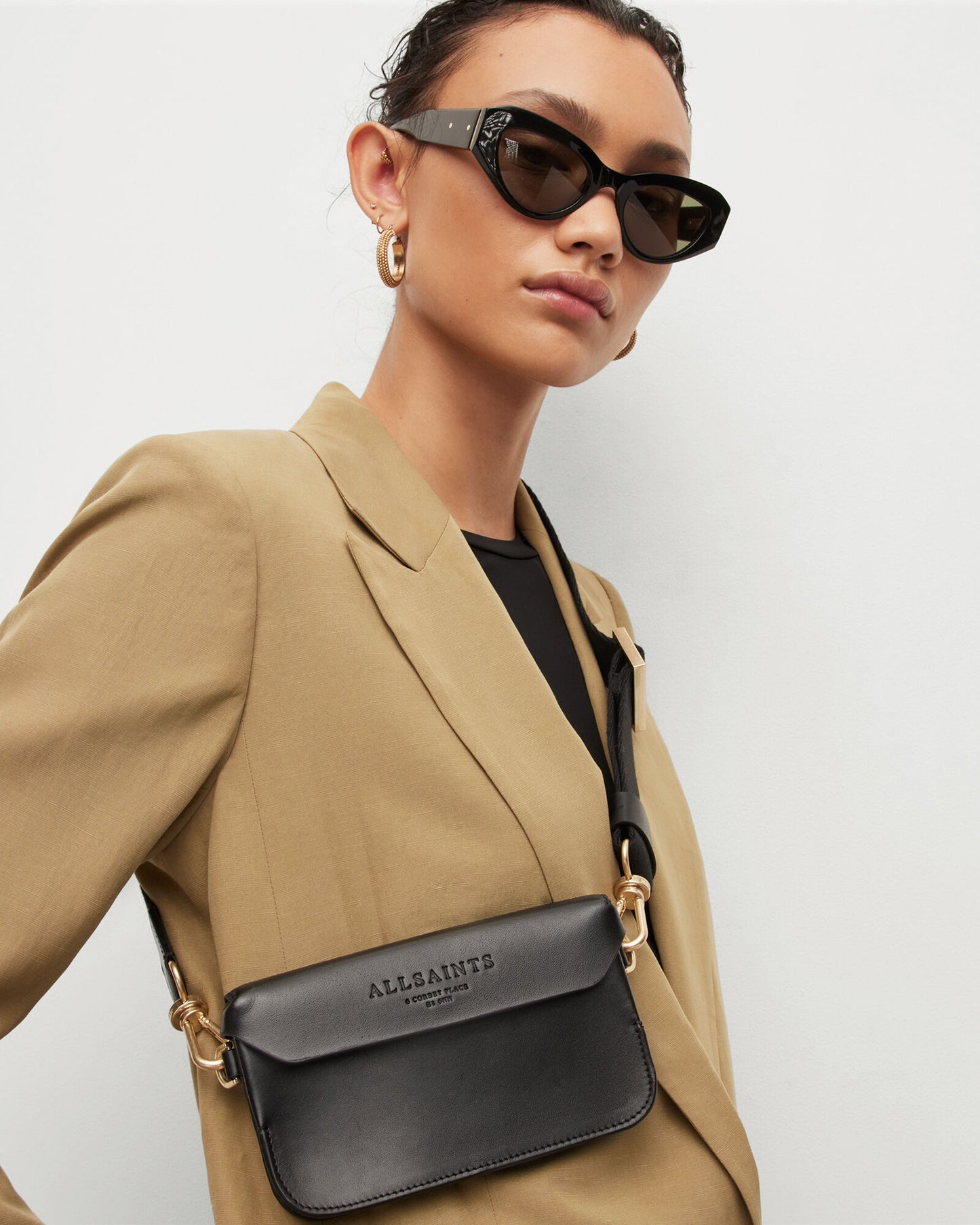 Zoe Leather Adjustable Crossbody Bag